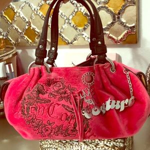 Juicy couture pink velvet bag
